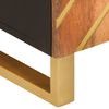 vidaXL Skänk brun och svart 60x33,5x75 cm massivt mangoträ