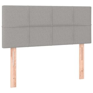 vidaXL S&auml;nggavel ljusgr&aring; 90x5x78/88 cm tyg