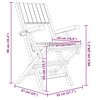 vidaXL Hopfällbara trädgårdsstolar 2 st 55x61x90 cm massiv teak