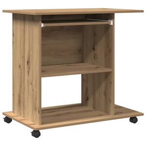 vidaXL Datorbord ek 80x50x75 cm konstruerat tr&auml;