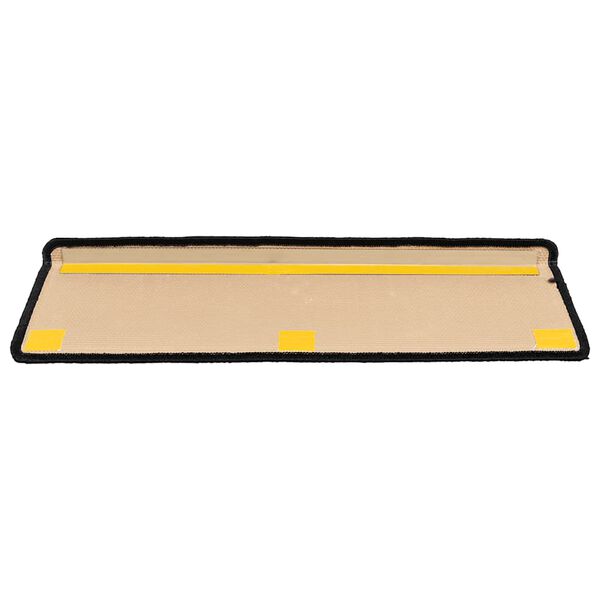 vidaXL Trappstegsmattor sj&auml;lvh&auml;ftande 10 st 65x21x4 cm svart och gr&aring;