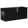 vidaXL F&ouml;rvaringsl&aring;da aluminium 80x30x35 cm svart
