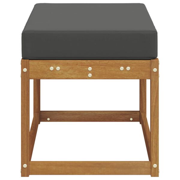 vidaXL Utomhuspall Massivt Akaciatr&auml; Naturf&auml;rg