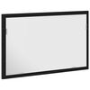 vidaXL Badrumsspegel med LED-lampor svart ek 60x8,5x37 cm