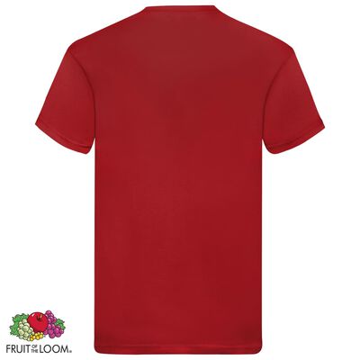 Fruit of the Loom Original T-shirt 5-pack röd stl. XXL bomull