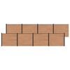 vidaXL St&auml;ngselpanel 8 pcs WPC och aluminium Brun