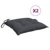 vidaXL Stolsdynor 2 st antracit 40x40x7 cm oxfordtyg
