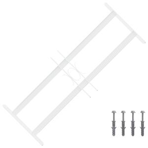 vidaXL S&auml;kerhetsgaller f&ouml;r F&ouml;nster med 2 Korsk&aring;por 43-74 cm