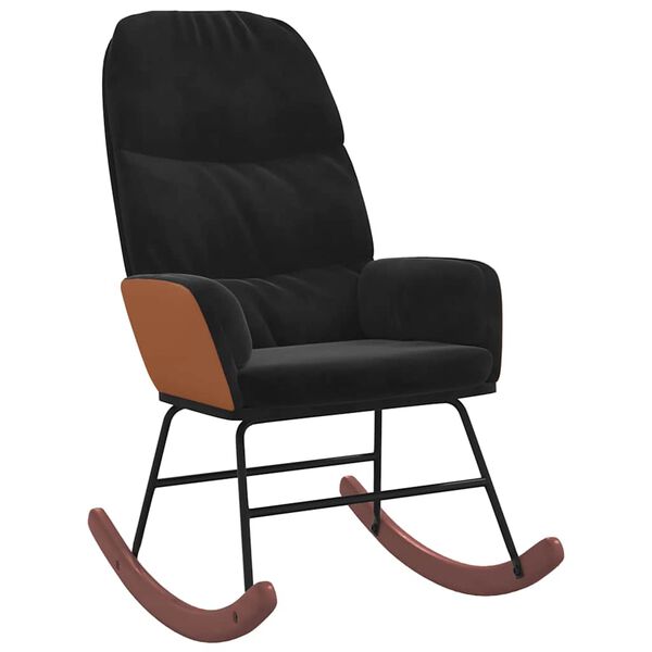 vidaXL Gungstol svart sammet