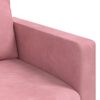 vidaXL Soffa 2 pcs Rosa 158 x 78 x 80 cm Sammet