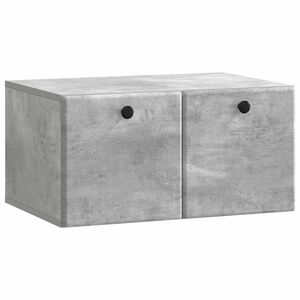 vidaXL V&auml;ggmonterad TV-b&auml;nk 59,5 x 41 x 30 cm Betonggr&aring;