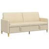 vidaXL Soffa med f&ouml;rvaring Gr&auml;ddvit 192 x 78 x 87 cm Polyester