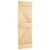 vidaXL Skjutd&ouml;rr med beslag 70x210 cm massiv furu