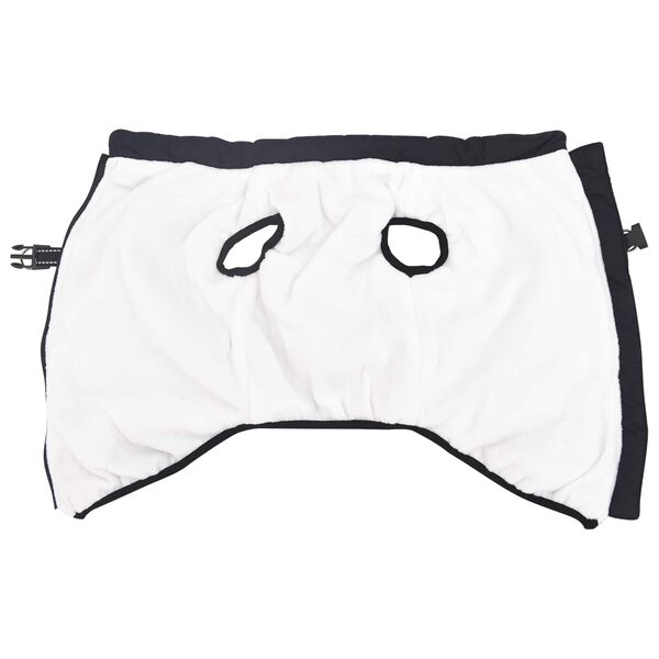 vidaXL Hund Kappa M&ouml;rkbl&aring; L48 Fleece och Polyester