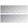 vidaXL Trappsteg 2 st 100 x 30 cm Silver Aluminium Rektangul&auml;r