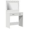 vidaXL Smyckebord Vit 78,5 x 41 x 135 cm Konstruerat tr&auml;