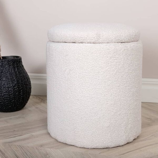 Venture Home Sittpuff Limpen 32x32x40 cm teddy vit