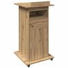 vidaXL Podium Artisan Ek Konstruerat tr&auml; 55 x 55 x 107 cm