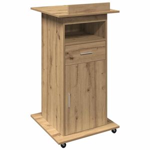 vidaXL Podium Artisan Ek Konstruerat tr&auml; 55 x 55 x 107 cm