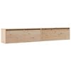 vidaXL V&auml;ggsk&aring;p 2 st 100x30x35 cm massiv furu