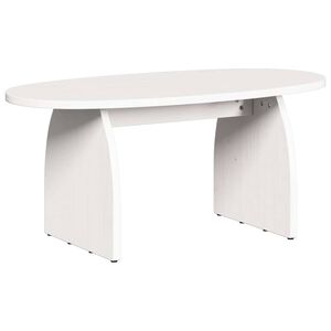 vidaXL Kaffeebord Vit 80 x 40 x 35 cm Massiv furu