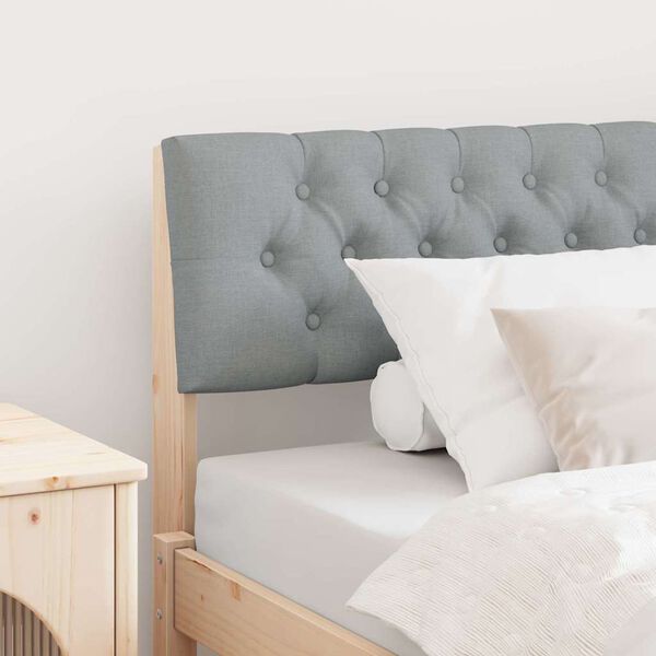 vidaXL Kl&auml;dd s&auml;nggavel Ljusgr&aring; 100 cm Massiv furu