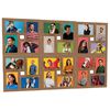 vidaXL Fotoram f&ouml;r 24x(10x15 cm) bilder ljusbrun MDF