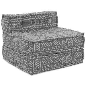 vidaXL Modulsofa enhet Tyg Ljusgr&aring; 70 x 70 x 56 cm