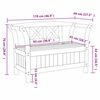 vidaXL Utomhusb&auml;nk med lagring Brun 119 x 44 x 76 cm Massiv furu