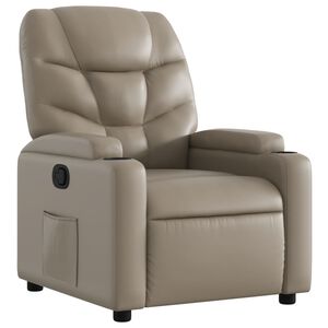 vidaXL Reclinerf&aring;t&ouml;lj cappuccino konstl&auml;der