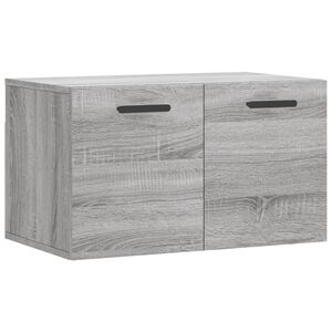 vidaXL V&auml;ggsk&aring;p gr&aring; sonoma 60x36,5x35 cm konstruerat tr&auml;