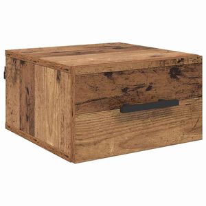 vidaXL Nattduksbord Gammalt tr&auml; 35 x 35 x 20 cm Konstruerat tr&auml;