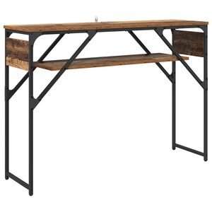 vidaXL Konsolbord Gammalt tr&auml; Konstruerat tr&auml; 105x30x75cm