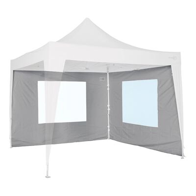 Bo-Camp Sidovägg med fönster till partytält grå 3x3 m