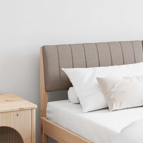 vidaXL Kl&auml;dd s&auml;nggavel Taupe 160 cm Massiv furu