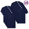 Fruit of the Loom Original t-shirt 10-pack marinbl&aring; stl. S bomull