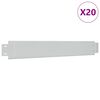 vidaXL Rabattkant 20 st 100 x 14 cm flexibel galvaniserat st&aring;l