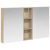 vidaXL Badrumssk&aring;psset 3 st 100 x 10,5 x 60,5 cm Konstruerat tr&auml;