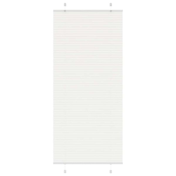 vidaXL Plisserad persienn vit 100x200 cm tyg bredd 99,4 cm polyester