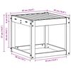 vidaXL Pallb&auml;nk Naturf&auml;rg 43 x 43 x 37 cm Massivt Akaciatr&auml;