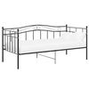 vidaXL S&auml;ngram b&auml;ddsoffa svart metall 90x200 cm