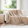 vidaXL Filtar 6 pcs Kamel 240 x 220 cm Fleece