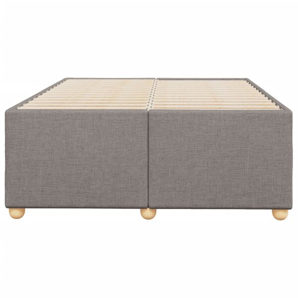 vidaXL sängram utan madrass taupe 120x190 cm tyg