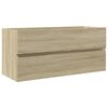 vidaXL Tv&auml;ttst&auml;llssk&aring;p sonoma-ek 100x38,5x45 cm konstruerat tr&auml;