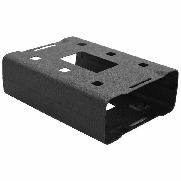 vidaXL Bilbox med l&aring;s Svart 21.8 x 16 x 7 cm St&aring;l