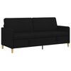 vidaXL Soffa med f&ouml;rvaring Svart 192 x 78 x 87 cm Polyester