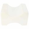 vidaXL Knee Pillow Vit Minneskum och polyester 26 x 21,5 x 15 cm