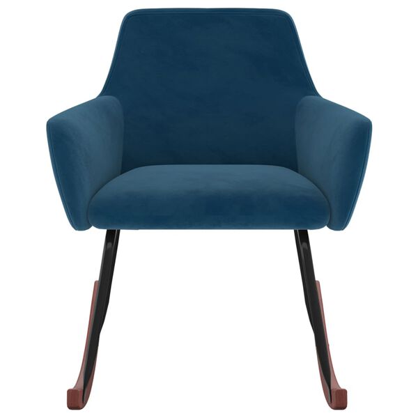 vidaXL Gungstol bl&aring; sammet