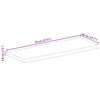 vidaXL Bordsskiva 70x40x3,8 cm levande kant massivt mangotr&auml;