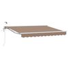 vidaXL Elektrisk Retraktabel Markis Taupe 5 x 3 m